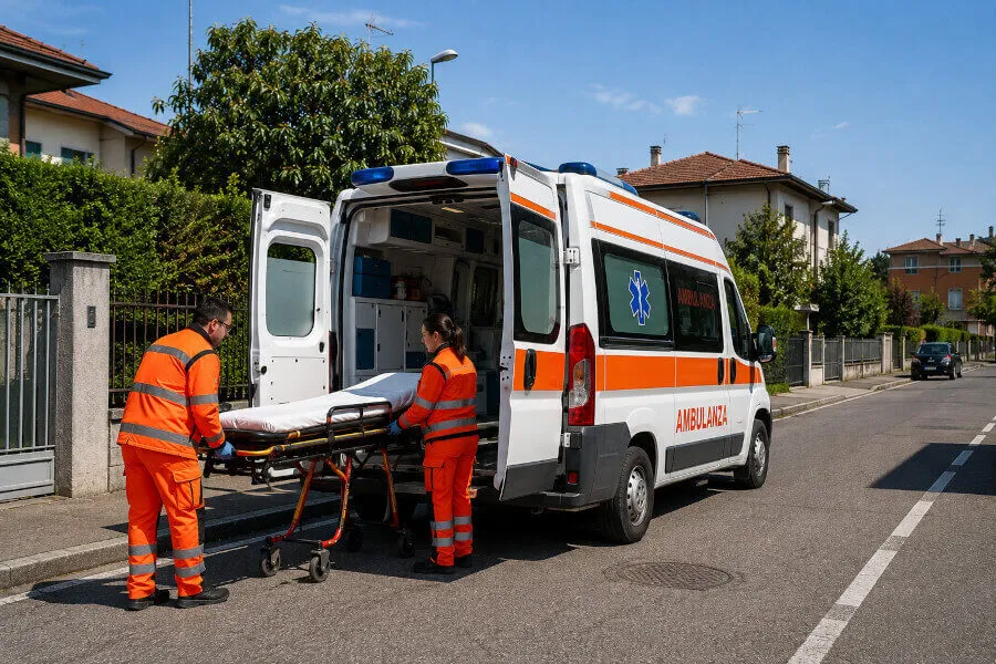 Servizio ambulanze a Cascina Imperiale